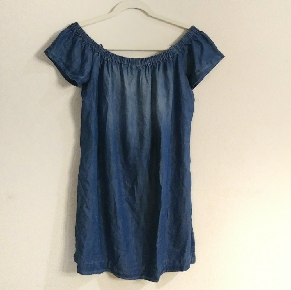 Anthropologie Blue Mini Dress with Elegant Design - Picture 2 of 5